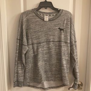 PINK grey cozy top